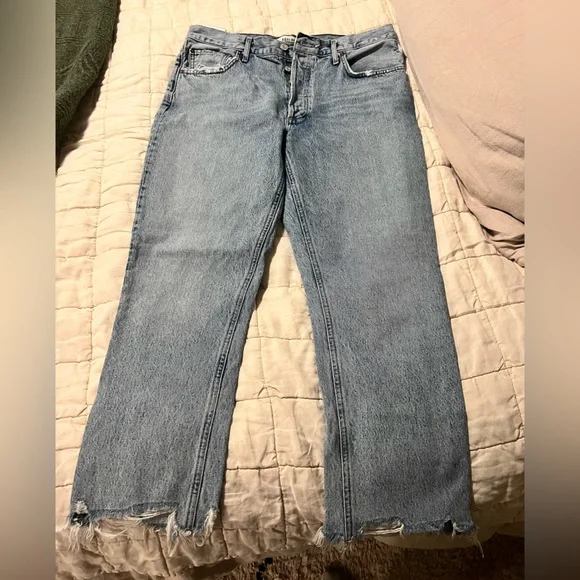 Agolde Riley Crop - Picture 1 of 4